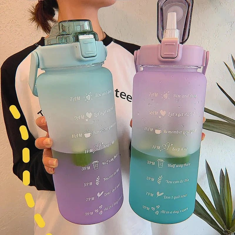 3 IN 1 Motivational Water Bottle